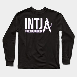 INTJ The Architect MBTI types 1F Myers Briggs personality gift With icon Long Sleeve T-Shirt